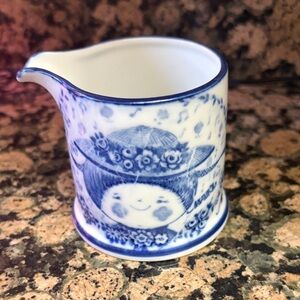 Blue and White Ceramic Creamer